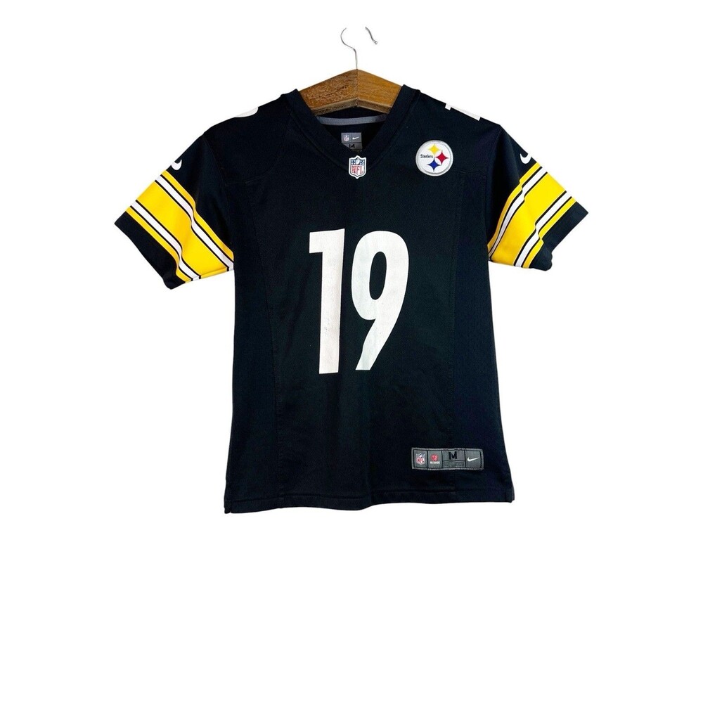 Nike Pittsburgh Steelers Jersey Youth M Black On Field Juju Smith Schuster FLAW